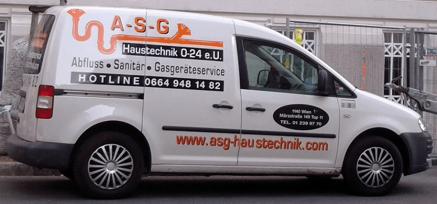 A-S-G Installateur Notdienst Express PKW Verstopfung in Wien Kanal Senkgruben Hebeanlagen